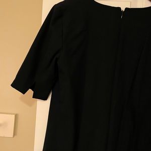 Navy blue v-neck dress